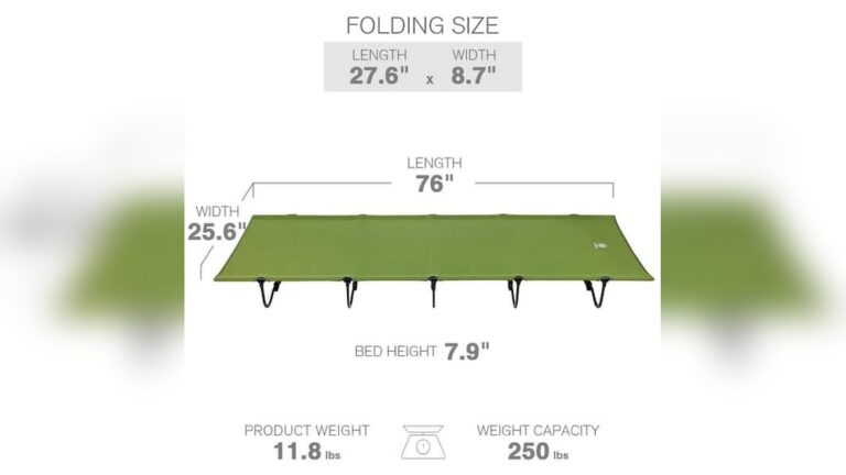 Camping Cot Dimensions: Find the Perfect Fit for Your Adventure